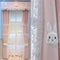 Cortina Infantil Conejo Princesa Rosa para Dormitorio Niña