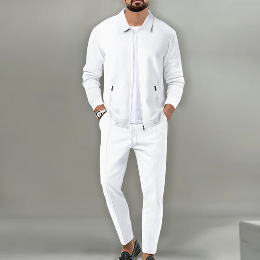 Cardigan Blazer Slim Fit para Hombre - Chaqueta Otoño con Bolsillos y Solapas - Image 4