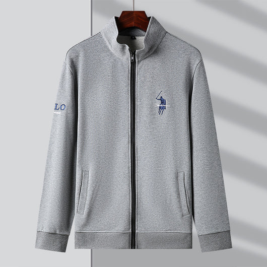 Chaqueta Casual de Algodón con Cierre y Bordados para Hombre - Image 7