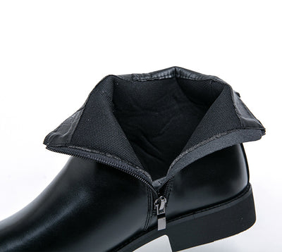Botas Martin de Cuero Estilo Británico con Cierre Lateral para Hombre - Image 10