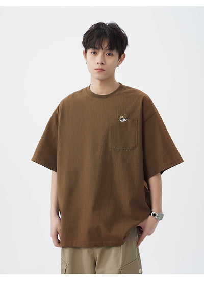Camiseta de Algodón Puro con Diseño Bordado para Hombre - Image 15