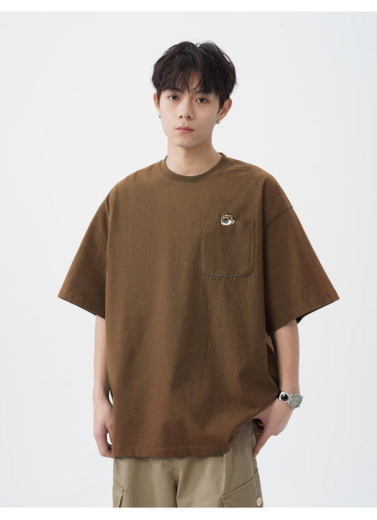 Camiseta de Algodón Puro con Diseño Bordado para Hombre - Image 15