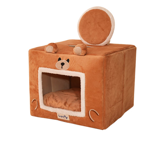Casa Cama Térmica para Mascotas - Cueva Acogedora Lavable - Image 19