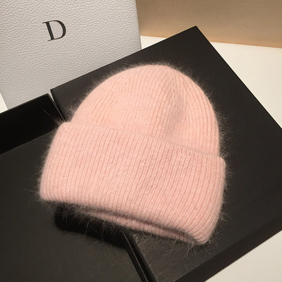Gorro Tejido de Conejo y Lana para Mujer - Calidez y Estilo - Image 11