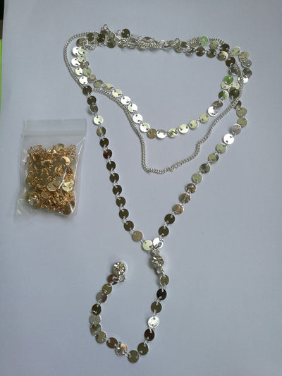Collar Gargantilla Multicapa con Cristales y Medallas - Image 13