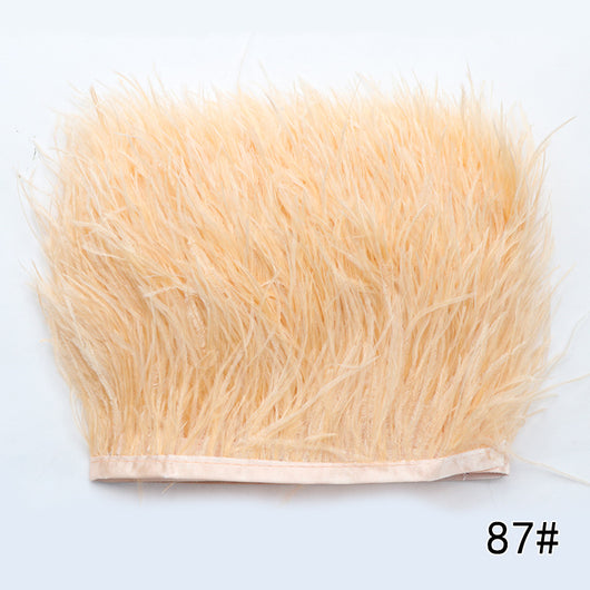 Cinturón Tejido de Color Sólido con Encaje de Plumas de Avestruz - Image 35