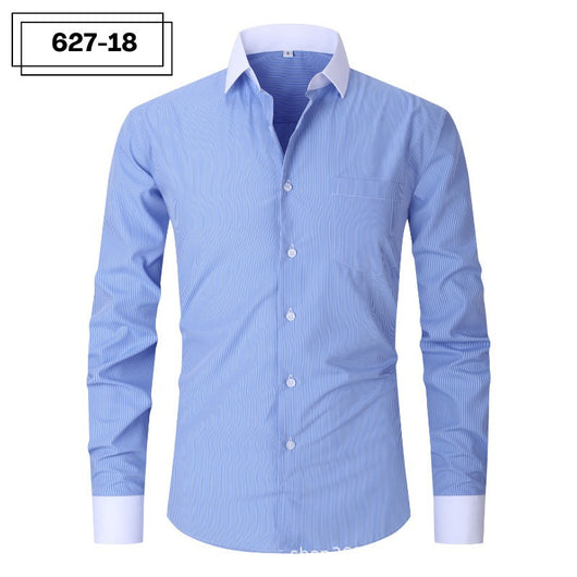 Camisa Rayada de Verano para Hombre Talla Grande - Image 18