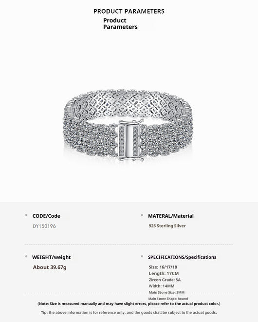 Pulsera de Plata Esterlina S925 con Circones Engarzados para Mujer - Image 6