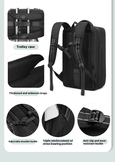 Mochila Profesional Impermeable para Hombre con Compresión Inteligente - Image 15