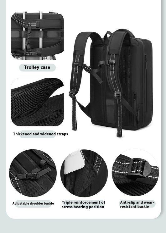 Mochila Profesional Impermeable para Hombre con Compresión Inteligente - Image 15