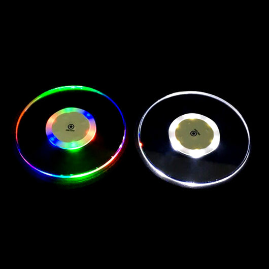 Posavasos LED Luminoso de Cristal Acrílico con Base Brillante para Cócteles - Image 15