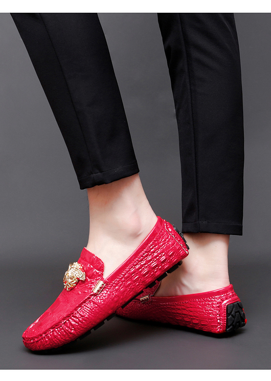 Zapatos de Cuero Casual con Hebilla Metálica y Pedal - Image 32