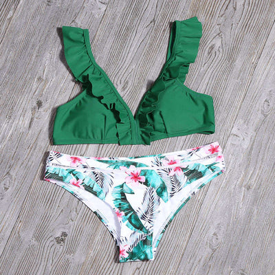 Bikini Fruncido con Corte Asimétrico - Image 12