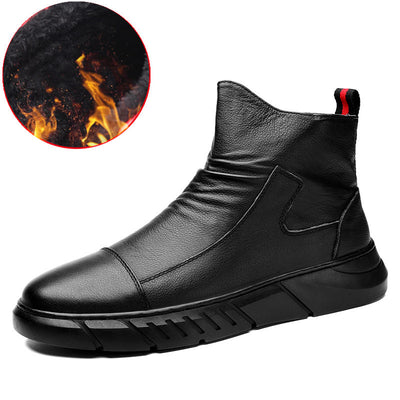 Botas Altas Impermeables Estilo Británico para Nieve Invierno - Image 10