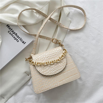 Bolso de Hombro para Mujer con Textura de Cadena Elegante - Image 12