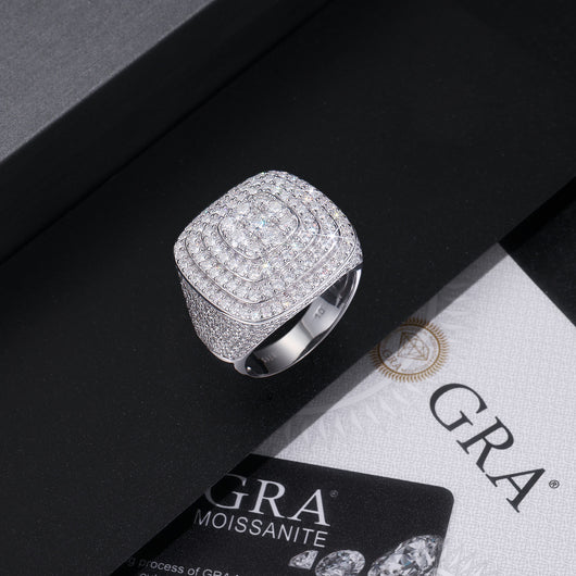 Anillo The Legendary King - Conjunto de Anillo de Bodas para Hombre con Moissanita Premium, Plata S925 y Baño de Platino - Image 5