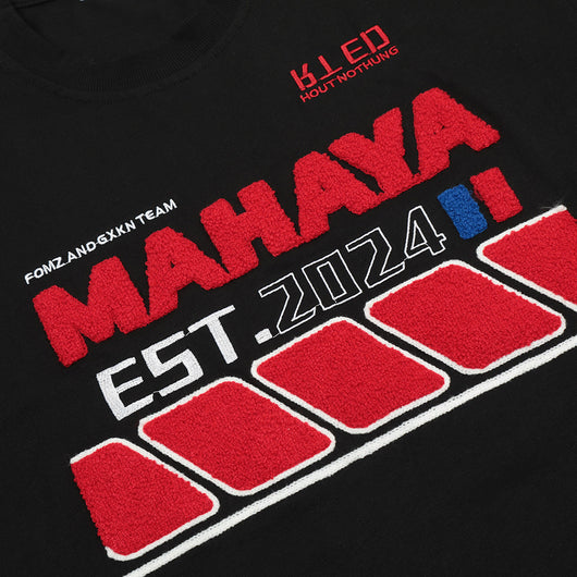 Camiseta Suelta con Letras Bordadas para Hombre - Image 5