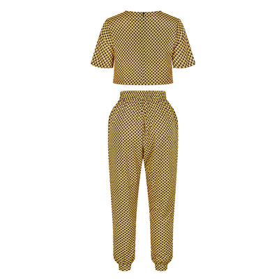 Conjunto de Blusa Casual Estampada para Mujer con Manga Corta - Image 11