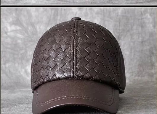 Gorra de Beisbol Invierno Cuero Genuino Piel de Cabra para Hombre - Image 20