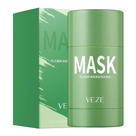 Mascarilla Limpiadora Sólida de Té Verde - Control de Grasa y Eliminación de Puntos Negros
