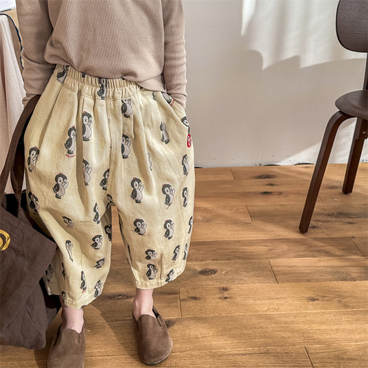 Pantalones Harem Infantiles con Estampado Divertido