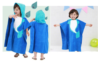 Bata de Baño Infantil de Algodón con Diseño de Rana