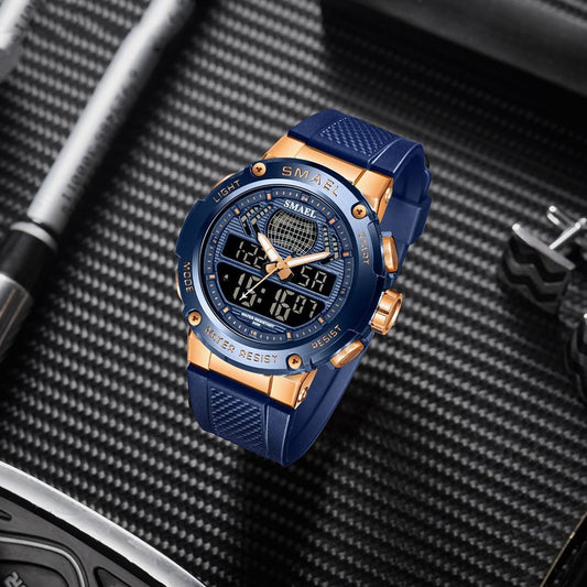 Reloj Deportivo Dual Display de Aleación Premium