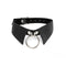 Personalized Punk Leather Collar Necklace Simple And Fashionable Negro L