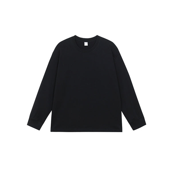 Camiseta Manga Larga Básica de Algodón Puro para Hombre