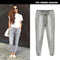 Women's Plus Size Gray Stretch Athletic Pants