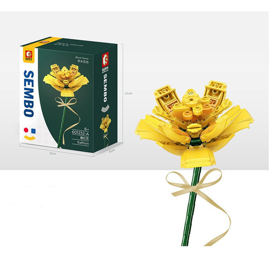Bloques de Construcción con Flores Eternas - Arreglo Decorativo Permanente