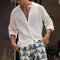 Camisa Casual de Botones Transpirable para Hombre