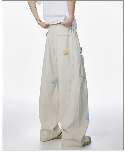 Pantalones de Trabajo Retro Multi-bolsillos Corte Recto Unisex - Image 19