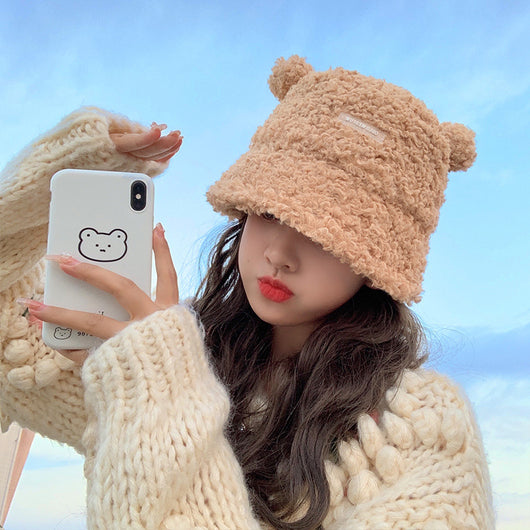 Gorro Pescador Infantil con Osito y Cordero - Diseño Adorable Unisex