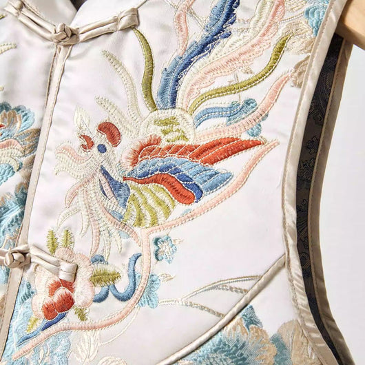 Chaleco Estilo Chino Retro para Mujer con Cuello Tipo Smoking y Cierre de Botones - Image 23