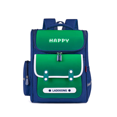 Mochila Escolar Infantil Ligera y de Gran Capacidad con Protección de Columna Estilo Británico - Image 3