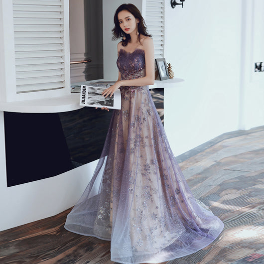 Vestido de Noche Largo Púrpura Elegante para Eventos Especiales - Image 10