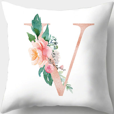 Funda de Almohada con Letras Florales Día de San Valentín Impresión Digital - Image 46