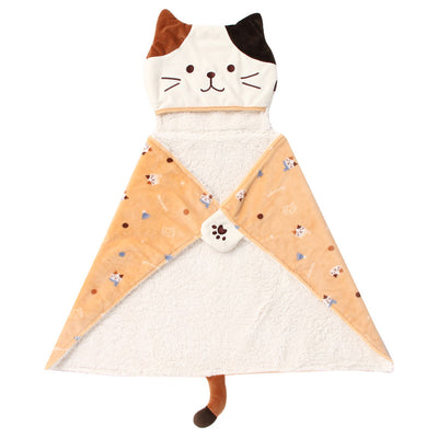 Manta Capa Gato Japonesa - Cozy Shawl para Siesta y Descanso