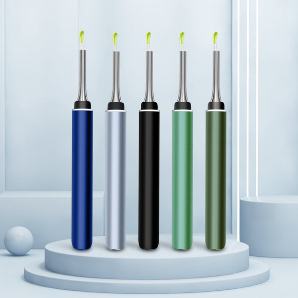 Otoscopio Inalámbrico con Luz LED y Función de Limpieza Auricular