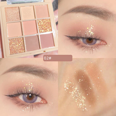 Paleta de Sombras de Ojos 9 Colores Tierra - Maquillaje Profesional - Image 6