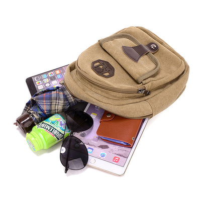 Mochila Crossbody Asimétrica para Viajes y Diario - Image 6