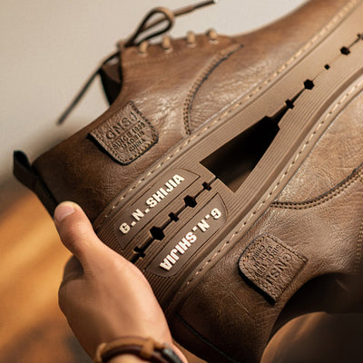 Zapatos de Hombre Otoño Invierno con Forro de Terciopelo y Algodón Cálido - Image 7