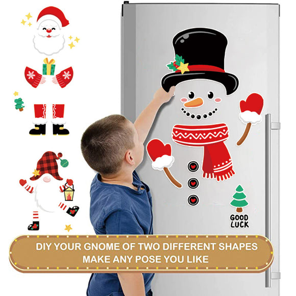 Imán Navideño Muñeco de Nieve Adorable para Refrigerador