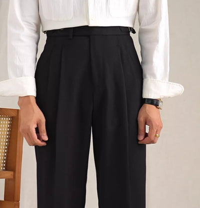 Pantalón Casual Napolitano de Twill para Hombre - Corte Recto y Holgado - Image 2