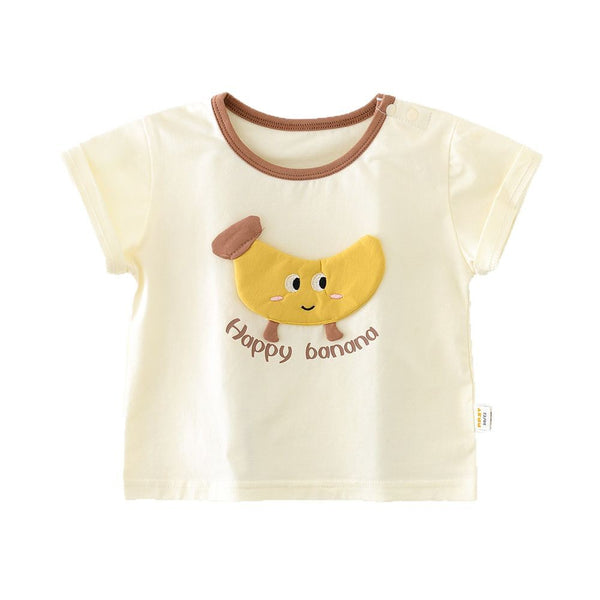 Playera Infantil de Verano con Estampado de Plátano
