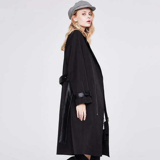 Abrigo Tipo Trinchera de Diseño Premium con Detalles Contrastantes para Mujer - Image 10