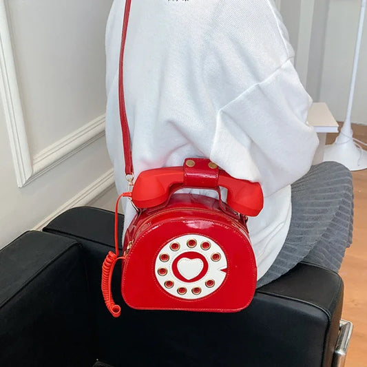 Bolso Bandolera Retro Teléfono para Mujer - Cuero PU Casual y Versátil - Image 2