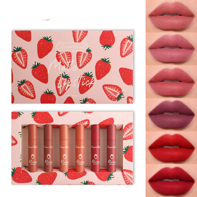 Set de 6 Brillos Labiales Sabor Fresa con Fórmula Antiadherente - Image 3