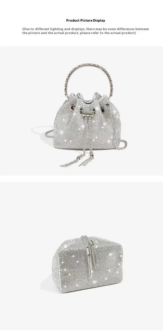 Bolso Bandolera de Diamantes Completos para Cena y Eventos - Image 15